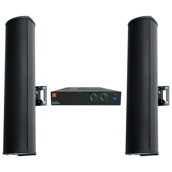 JBL CSA 280Z Commercial Amplifier+(2) Column Line Array 70V Commercial Speakers