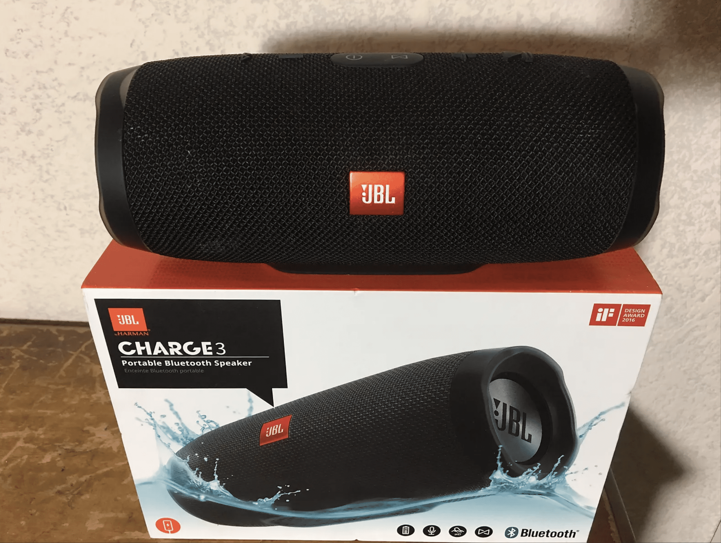JBL Charge 3 Travel Smart Music Waterproof Portable Bluetooth Speaker with Link Feature Walmart