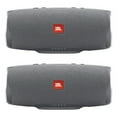 JBL Charge 4 Waterproof Portable Bluetooth Speaker Bundle Gray/Gray