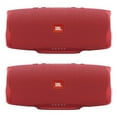 JBL Charge 4 Waterproof Portable Bluetooth Speaker Bundle Red/Red