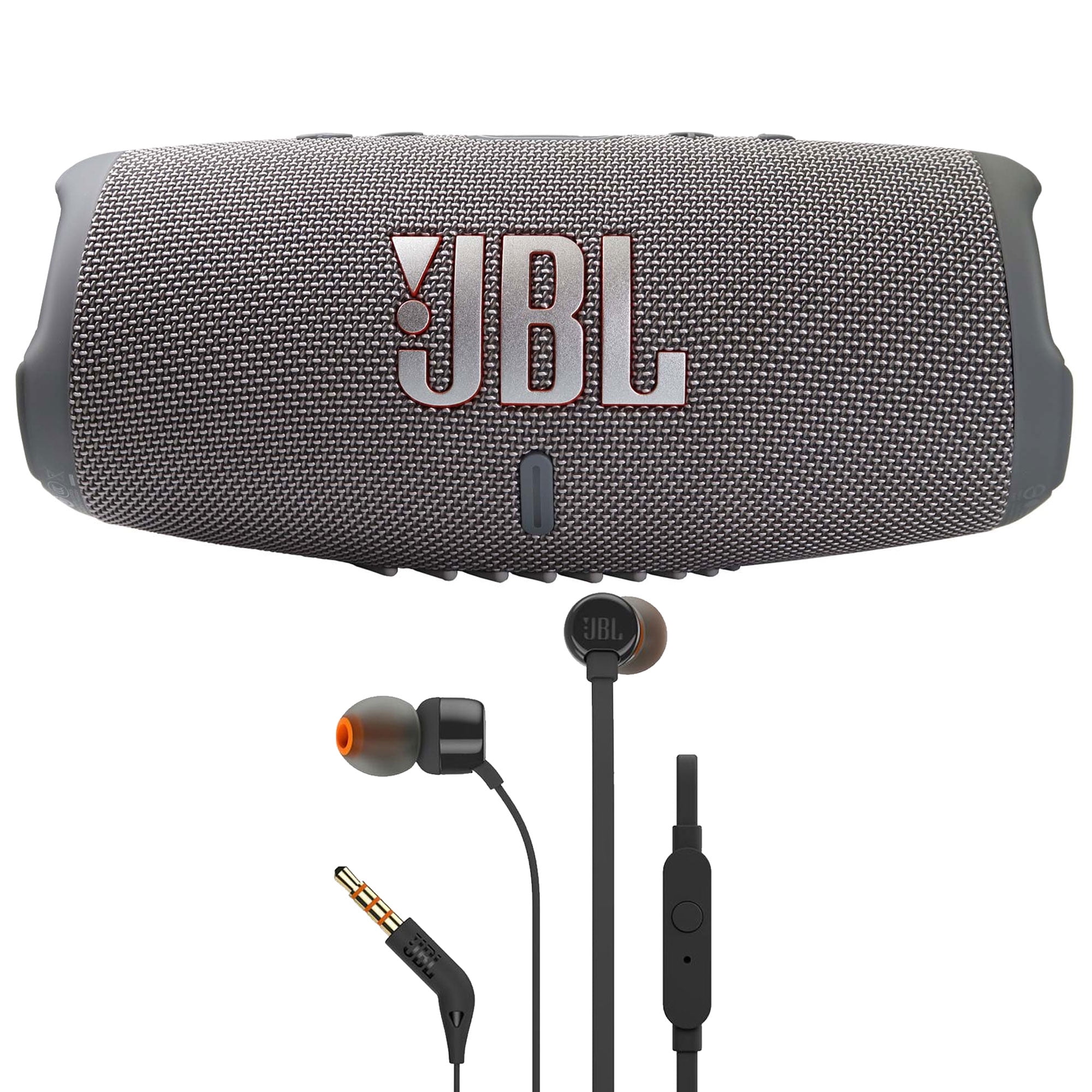 JBL Charge Portable Bluetooth Waterproof Speaker (Gray) with JBL