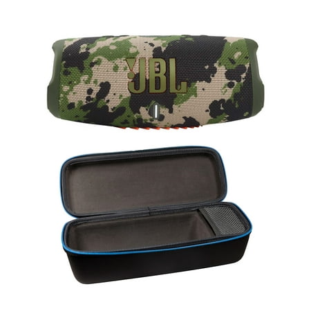 JBL Charge 5 Squad Portable Bluetooth Speaker w/Divvi! Hardshell Case Bundle