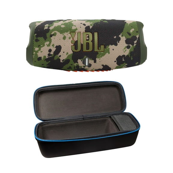 JBL Charge 5 Squad Portable Bluetooth Speaker w/Divvi! Hardshell Case Bundle