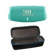 JBL Charge 5 Teal Bluetooth Speaker & divvi Hardshell Case Kit