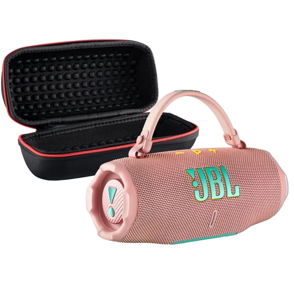 JBL Charge 6 Portable Speaker (Pink), IP68 Waterproof with Travel Case (International Model)