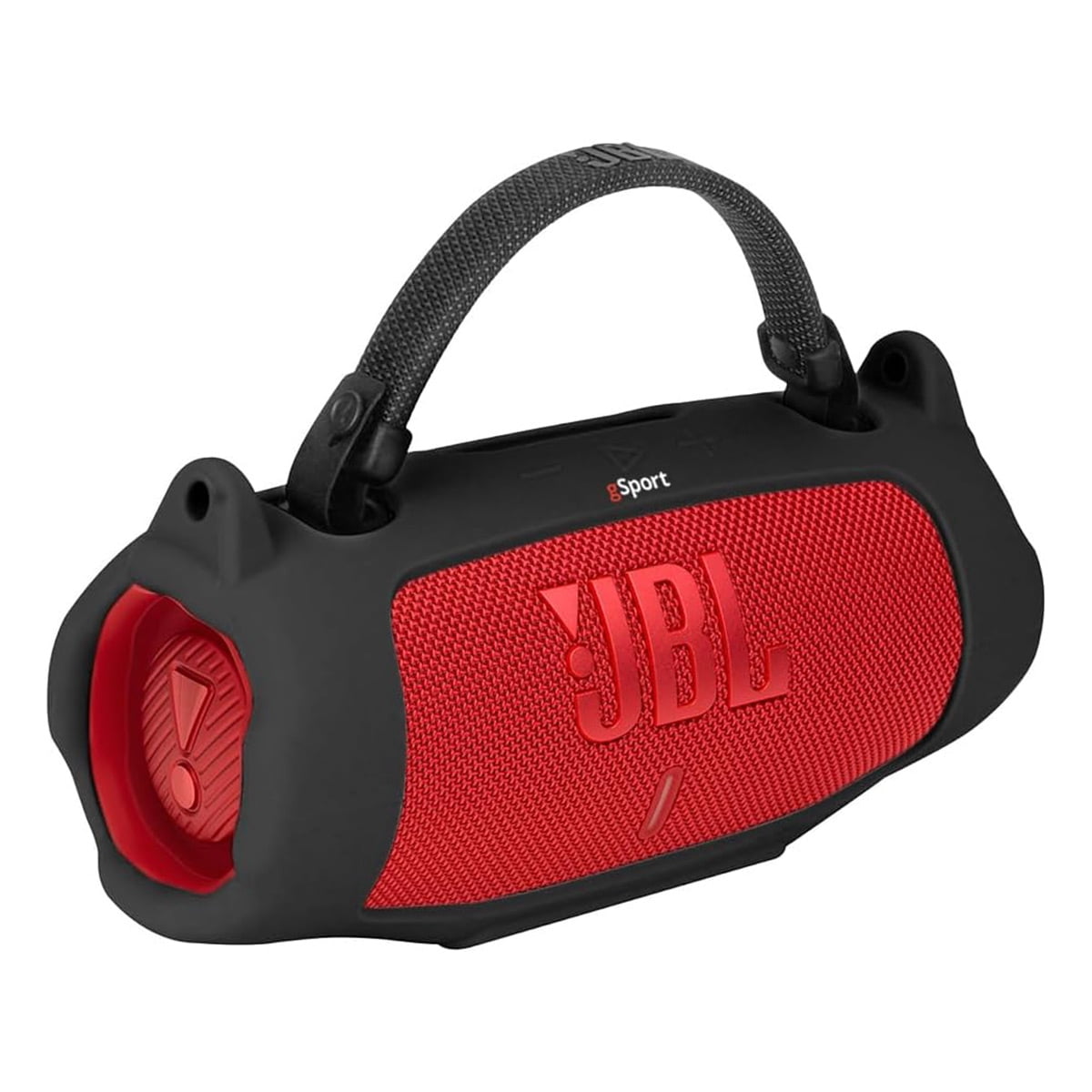 JBL Charge 6 Waterproof Portable Speaker Bundle with gSport Silicone Sleeve (RED)