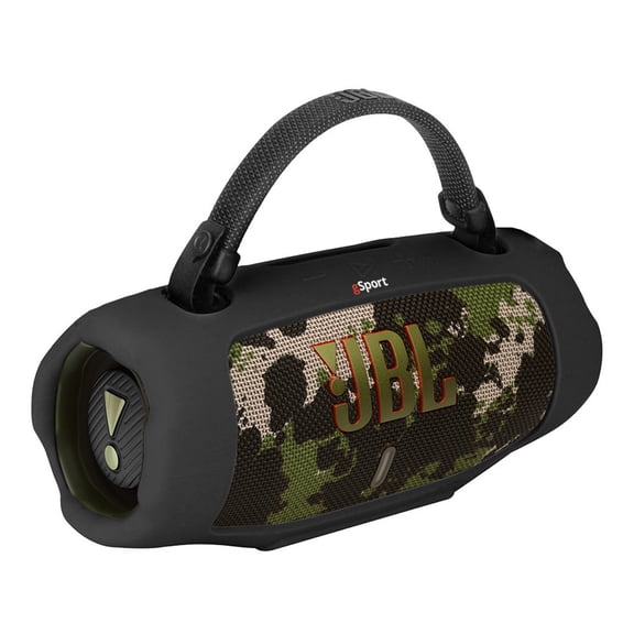 JBL Charge 6 Waterproof Portable Speaker Bundle with gSport Silicone Sleeve (Camo)
