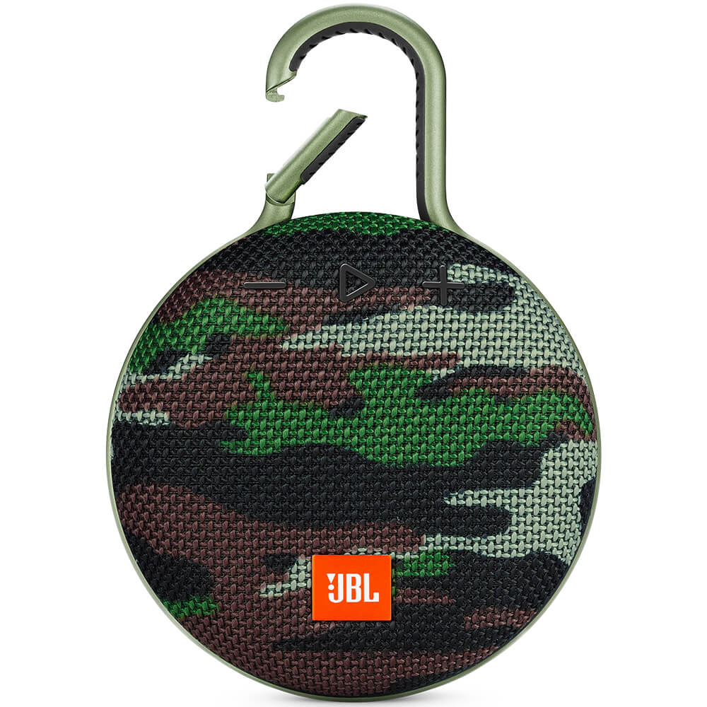 JBL Clip 3 Portable Bluetooth Speaker with Carabiner - Camo - image 1 of 5