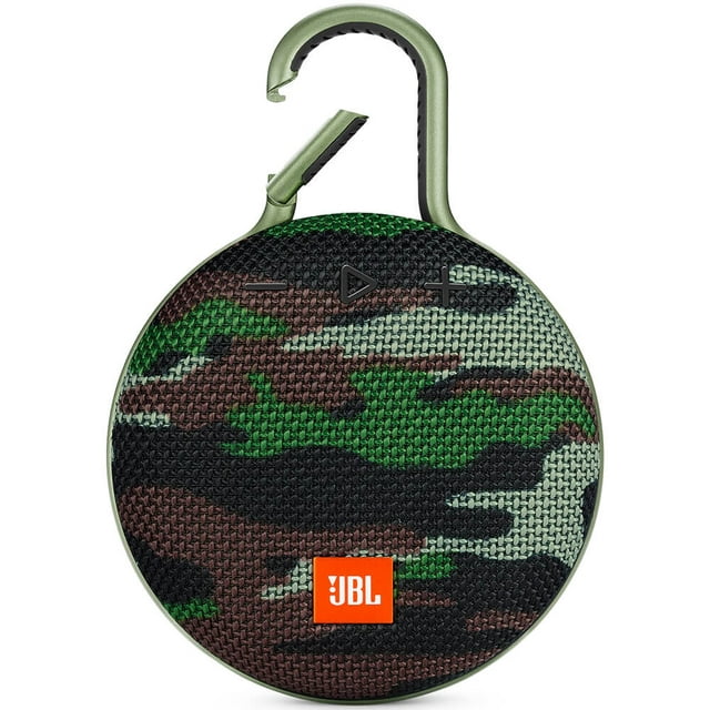 JBL Clip 3 Portable Bluetooth Speaker with Carabiner - Camo