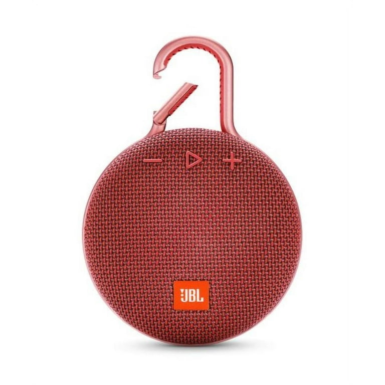 JBL Clip 3 Portable Bluetooth Speaker with Carabiner - Red 