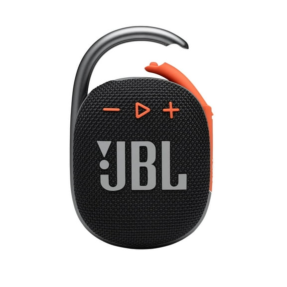 Open Box JBL Clip 4 Black Orange Portable Bluetooth Speaker Damage Box