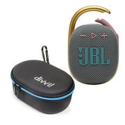 JBL Clip 4 Gray Bluetooth Speaker and divvi Case Kit