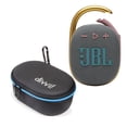 thumbnail image 1 of JBL Clip 4 Gray Portable Bluetooth Speaker w/Divvi! Case Bundle, 1 of 7