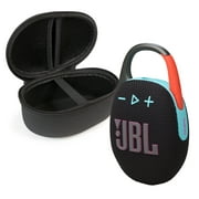 JBL Clip 5 Bluetooth Speaker and divvi! Protective Case Bundle - Black Orange