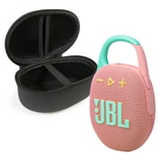 JBL Clip 5 Bluetooth Speaker and divvi! Protective Case Bundle - Pink