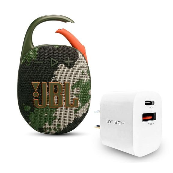 JBL Clip 5 Bundle with Wall Charger - Camo