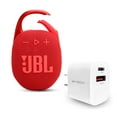 thumbnail image 1 of JBL Clip 5 Bundle with Wall Charger - Red, 1 of 5