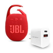 JBL Clip 5 Bundle with Wall Charger - Red