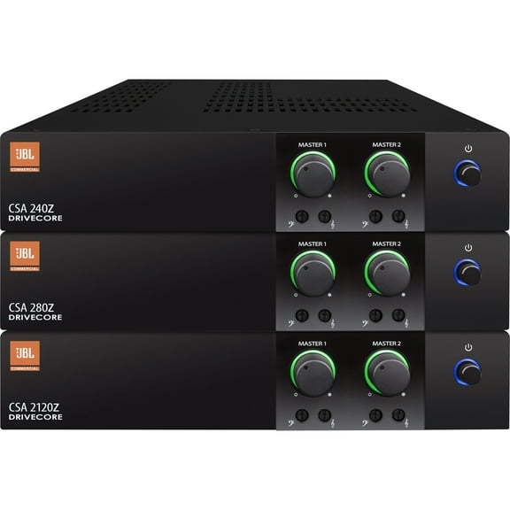 JBL Commercial 2120Z 240 Watts Continuous Power 2.0 Channel Audio Power Amplifier