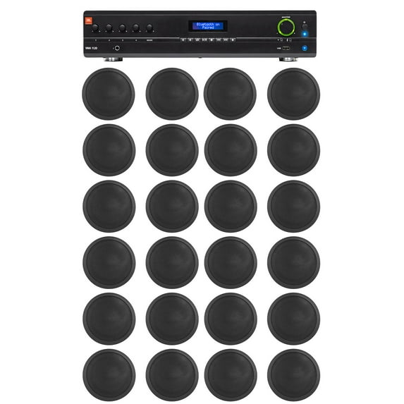 JBL Commercial Amp+24) Black 5" Ceiling Speakers For Restaurant/Bar/Office/Hotel