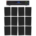 thumbnail image 1 of JBL Commercial Amplifier+(12) Slim Black Wall Speakers for Restaurant/Bar/Cafe, 1 of 11