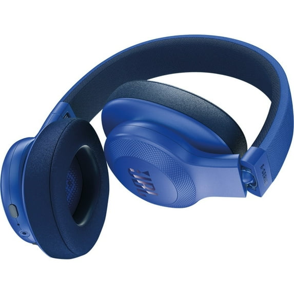 JBL E55BT Wireless Over-ear Headphones - Stereo - Blue - Mini-phone - Wired/Wireless - Bluetooth - 32 Ohm - 20 Hz - 20 kHz - Over-the-head - Binaural - Circumaural