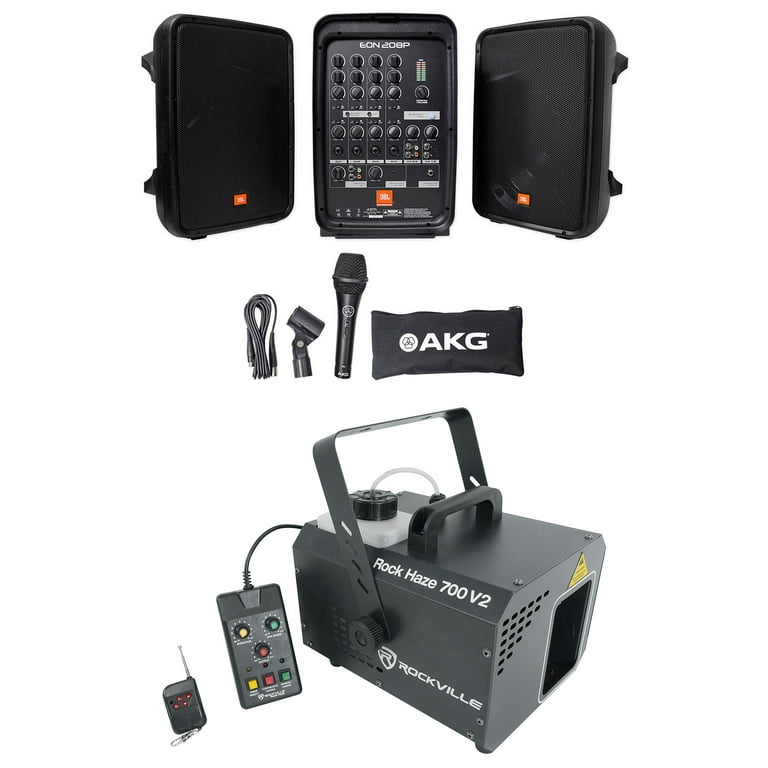 JBL EON208P Portable PA System Pair 8