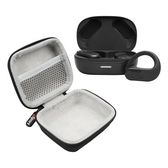 JBL Endurance Peak 3 Waterproof True Wireless In-Ear Sport Headphones with gSport Hardshell Case (Black)