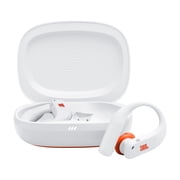 JBL Endurance Peak 4 - True Wireless Noise Cancelling Sport Earbuds - White / Orange