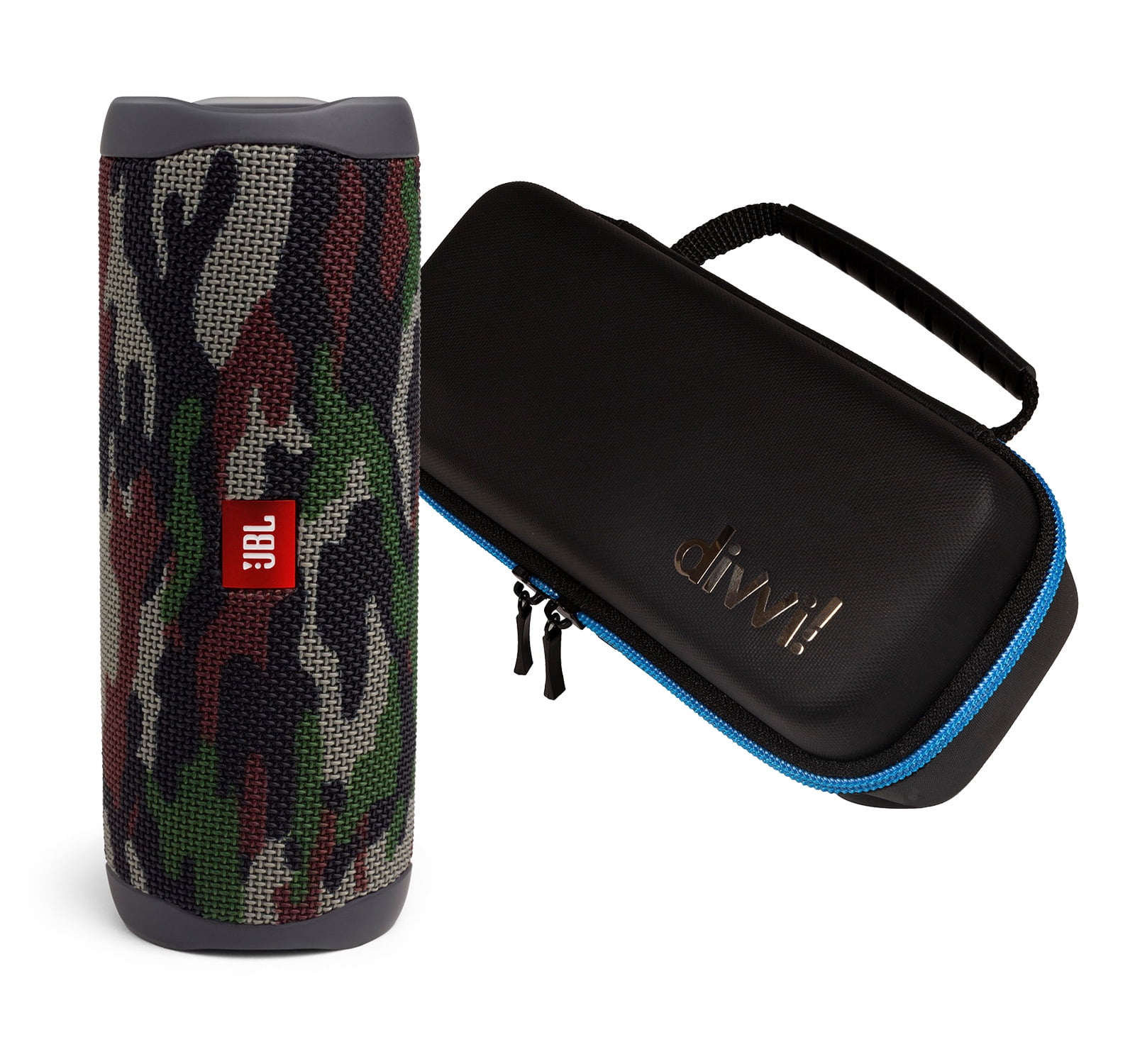 Free Shipping! JBL Flip 5 Black Bluetooth Speaker w/divvi