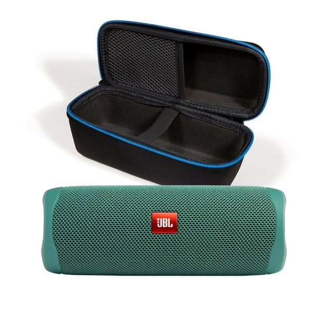 JBL Flip 5 ECO Green Portable Bluetooth Speaker w/divvi! Case