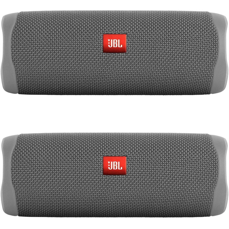JBL Flip 5 Gray Portable Bluetooth Speaker Pair Bundle - Walmart.com