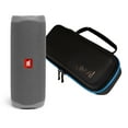 thumbnail image 1 of JBL Flip 5 Gray Portable Bluetooth Speaker w/divvi! Hardshell Case, 1 of 7