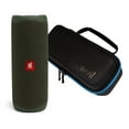 thumbnail image 1 of JBL Flip 5 Green Bluetooth Speaker w/divvi! Hardshell Case Kit, 1 of 7