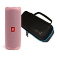 thumbnail image 1 of JBL Flip 5 Pink Portable Bluetooth Speaker w/Divvi! Hardshell Case Bundle, 1 of 7