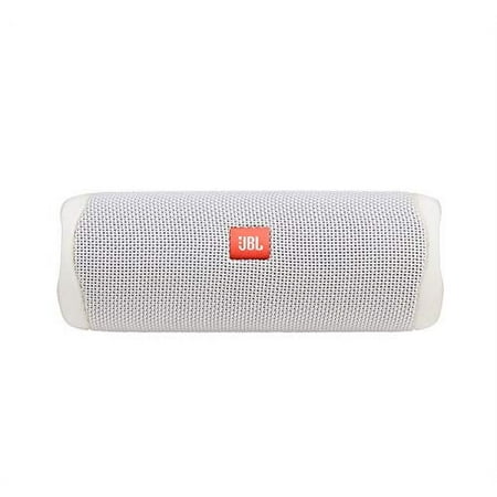 JBL - Flip 5 Portable Bluetooth Speaker - White Steel