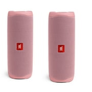 JBL Flip 5 Waterproof Wireless Bluetooth Portable Speaker, USB Cable, Pink, JBLFLIP5PINKAM-PR, 2 Count