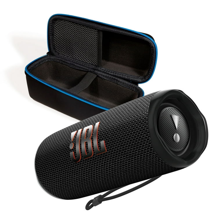 JBL Flip 6 Black Portable Bluetooth Speaker and Divvi Case