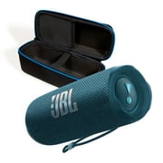 JBL Flip 6 Blue Portable Bluetooth Speaker and Divvi Case Kit