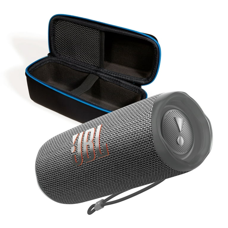 JBL Flip 6 Gray Portable Bluetooth Speaker and Divvi Case Kit