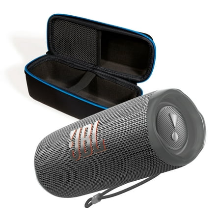 JBL Flip 6 Gray Portable Bluetooth Speaker w/Divvi! Case Bundle
