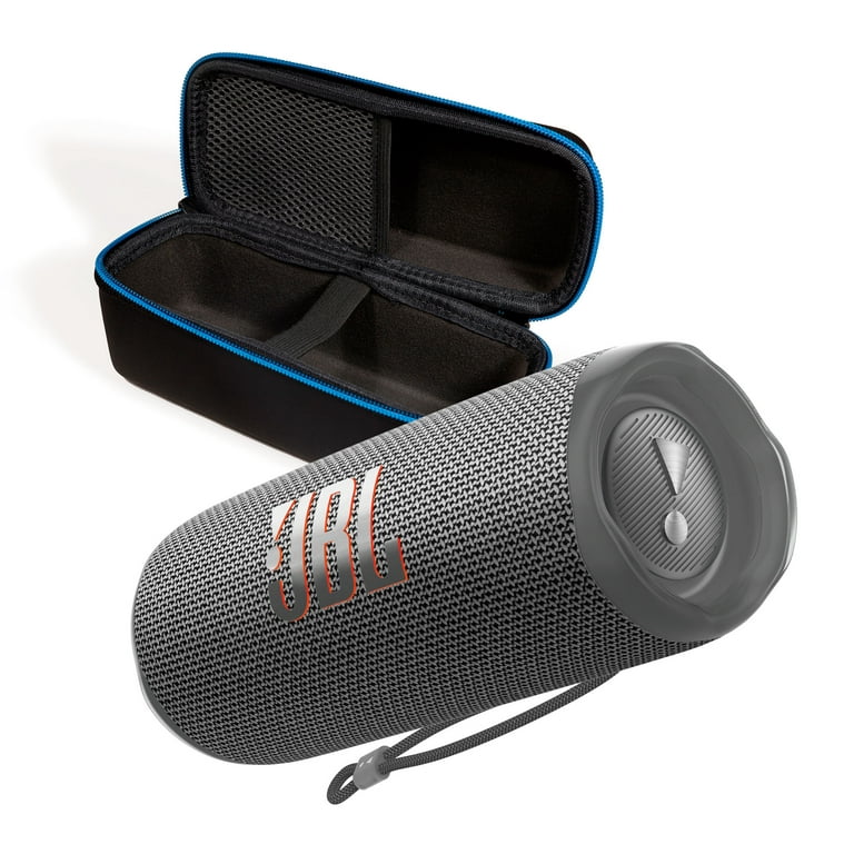 JBL Flip 6 Gray Portable Bluetooth Speaker w/Divvi! Case