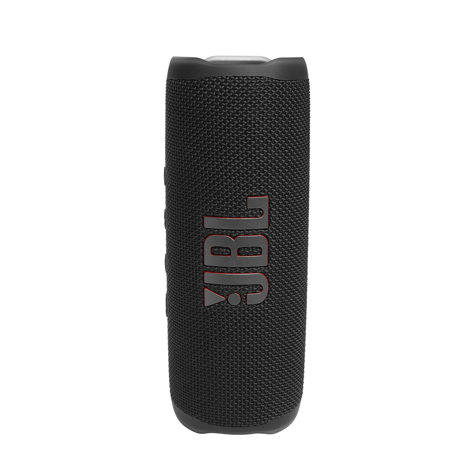 A black portable speaker