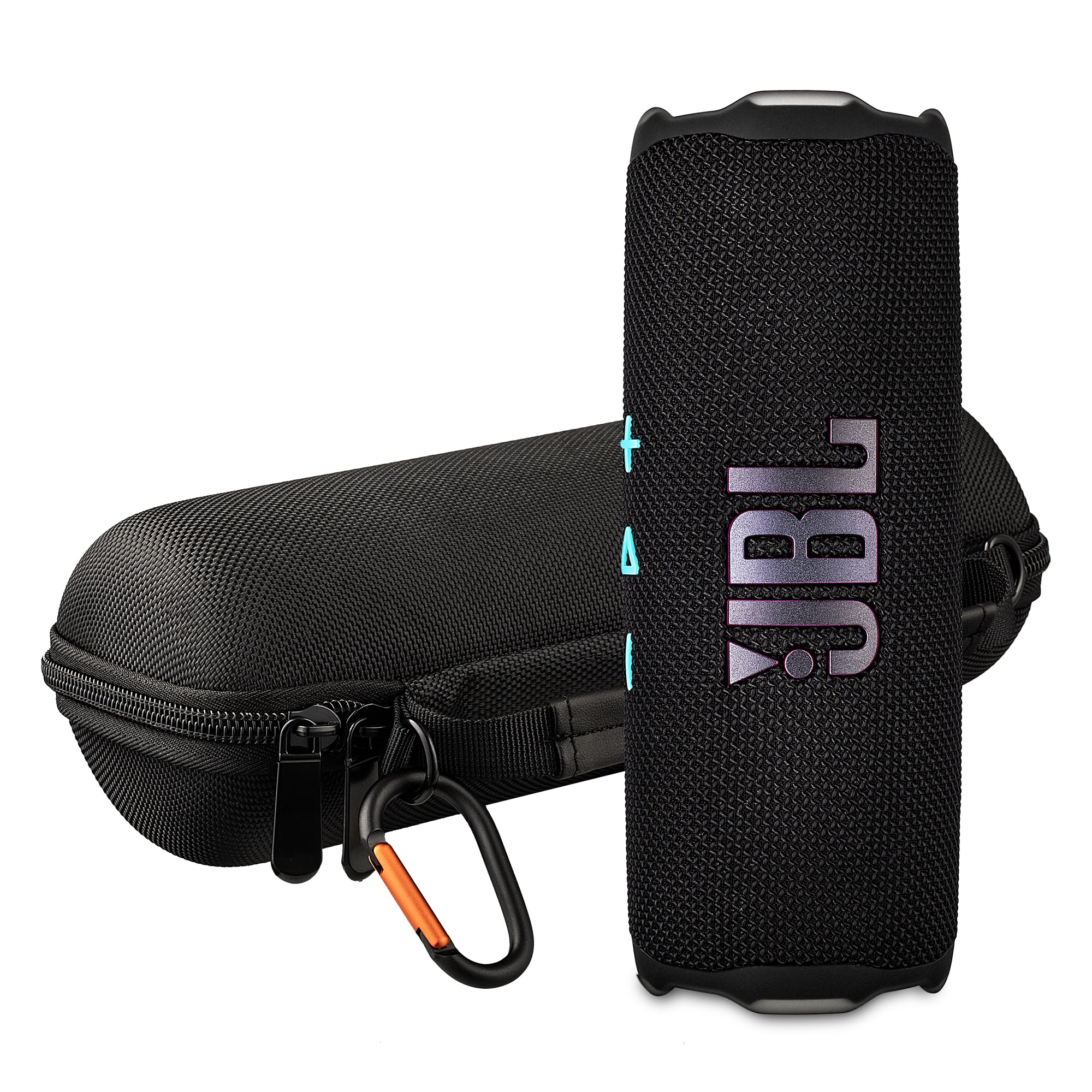 JBL Flip 7 Portable Bluetooth Speaker (Funky), IP68 Waterproof/Dustproof, AI Sound Boost, Auracast Pairing, Rechargeable Battery Bundle with Travel Case (International Model)