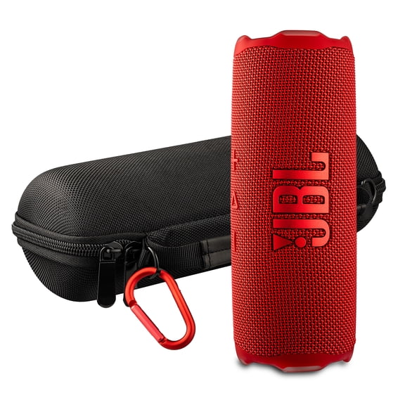JBL Flip 7 Portable Speaker (Red), IP68 Waterproof with Travel Case (International Model)