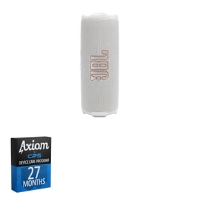JBL Flip 7 Portable Bluetooth Speaker - White + 27-Month Axiom Care