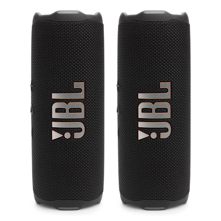 JBL Flip 7 Waterproof Portable Speaker Bundle - Pair (Black
