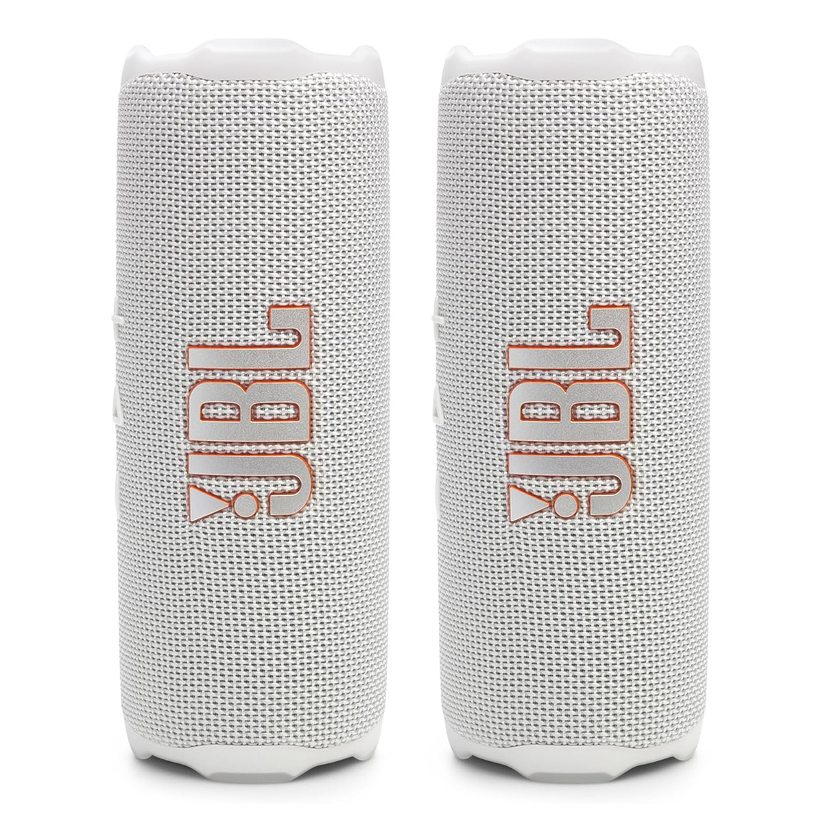 JBL Flip 7 Waterproof Portable Speaker Bundle - Pair (White