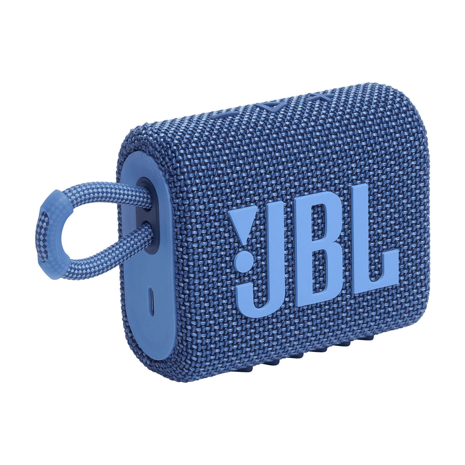 JBL Go 3 Eco Portable Wireless Bluetooth Speaker, Ocean Blue