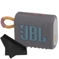 thumbnail image 1 of JBL Go 3 Portable Mini Wireless Bluetooth Waterproof Speaker - Gray - with Cleaning Cloth - Sold without manufacturer warranty, 1 of 6